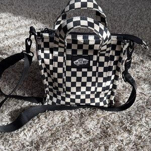 Vans Black and White Checkered Tote